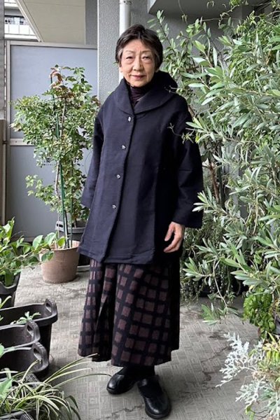 画像2: 五重奏丸衿ジャケット黒 (2)