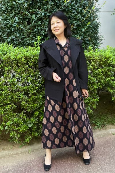 画像1: セーラーカラージャケット（さび色） (1)