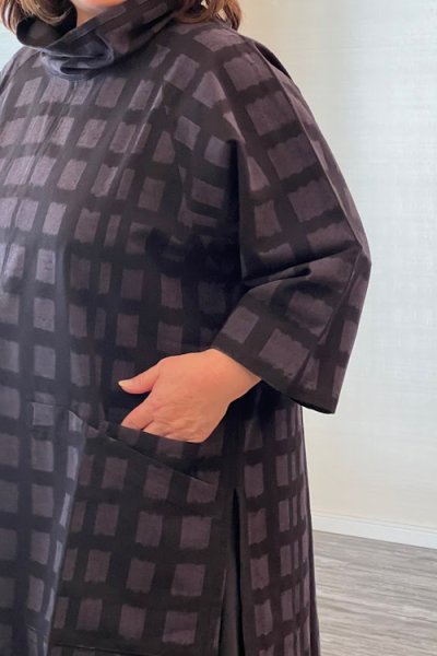 画像3: ツーポケットブラウス（ブロック灰） (3)