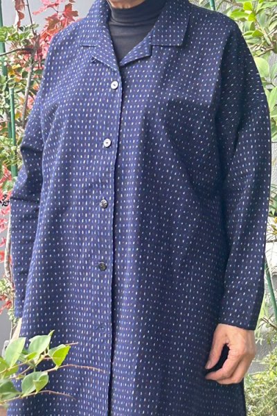 画像3: ビッグブラウス 前開き (色あられ） (3)