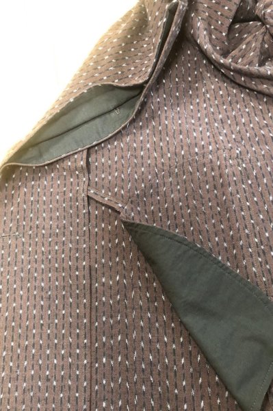 画像10: ビッグコートフード付き・小矢羽根茶 (10)