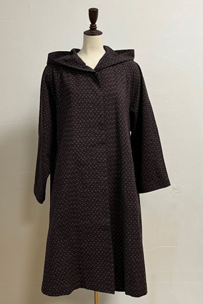 画像11: ビッグコートフード付き・小矢羽根茶 (11)