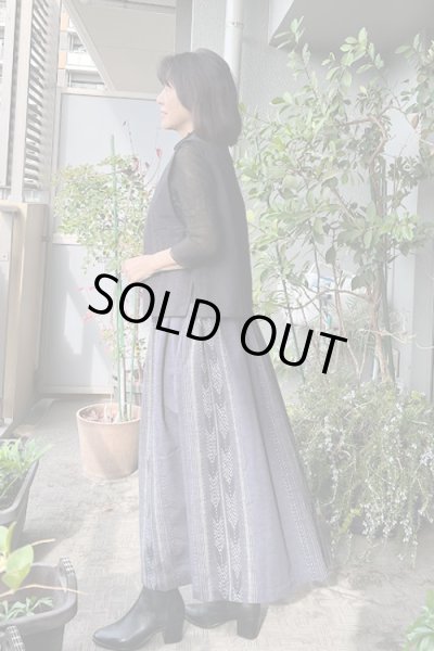 画像4: 12枚はぎスカート(高級矢羽根灰×無地灰) (4)