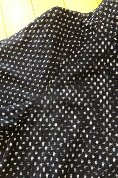 画像12: 手織りコート（井桁柄） (12)