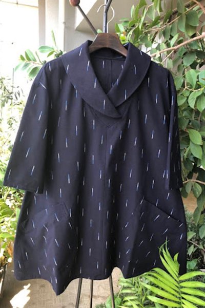 画像3: クロスカラーブラウス(古典蛍) (3)