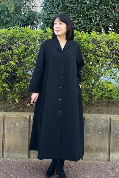 画像1: ヘチマカラーワンピースフォーマル(長袖） (1)