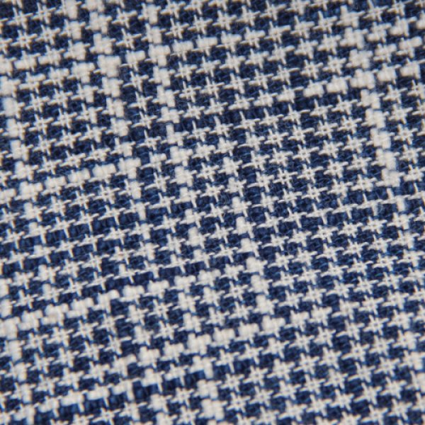 画像2: ビッグブラウス（千鳥格子藍） (2)