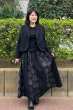 画像2: 12枚はぎスカート(レンガ道黒×無地黒) (2)