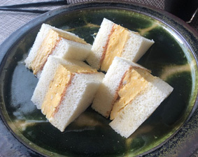 京都の厚焼き卵サンドイッチ