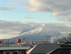 桜島にも雪が！