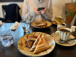 ドライブでコーヒー飲みに。