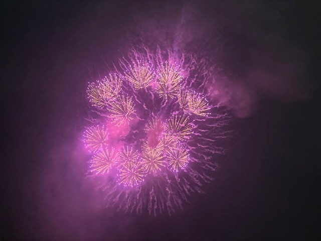 秋の花火